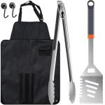 Portable 5-Piece Stainless Steel Grill Tool Set