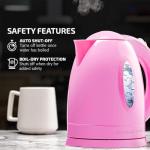 Ovente 1.7L Electric Kettle - Fast Boil Pink