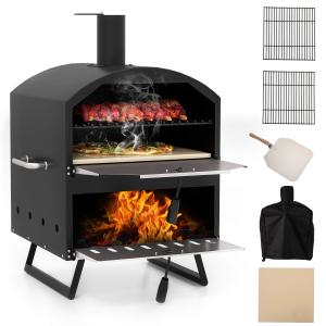 16" Outdoor Pizza Oven with Peel and Racks