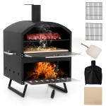 16" Outdoor Pizza Oven with Peel and Racks