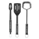 3-Piece BBQ Grilling Tool Set with Spatula and Tongs