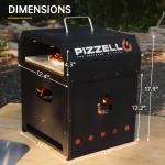 12" 4-in-1 Wood Fired Outdoor Pizza Oven