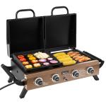 Royal Gourmet 4-Burner Portable Propane Grill Griddle