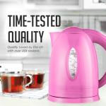 Ovente 1.7L Electric Kettle - Fast Boil Pink