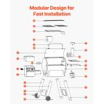 Electric Wood Pellet Grill and Smoker, 575 Sq.in
