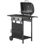 Outsunny 2-Burner Gas Grill with Wheels