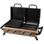 Royal Gourmet 4-Burner Portable Propane Grill Griddle