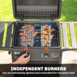 Outsunny 2-Burner Gas Grill with Wheels
