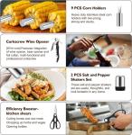 Stainless Steel Grilling Tool Set with Tongs and Spatula