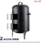 17-Inch Heavy Duty Charcoal Smoker Grill
