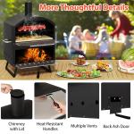 16" Outdoor Pizza Oven with Peel and Racks