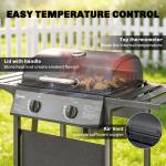 Outsunny 2-Burner Gas Grill with Wheels