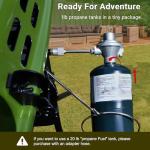 Portable Propane Gas Grill with Push-Button Ignition