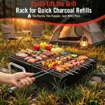 SUNLIFER Portable Charcoal Grill for Outdoor Fun