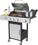 3-Burner Propane Gas Grill with Side Burner