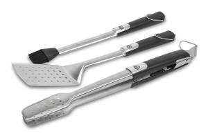 Stainless Steel BBQ Tool Set with Tongs and Spatula