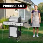 3-Burner Propane Gas Grill with Side Burner