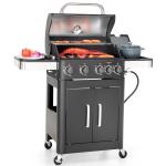 4-Burner Propane Gas Grill with Side Burner