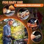 4-Piece Stainless Steel BBQ Tool Set
