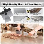 Stainless Steel BBQ Grill Tool Set with Spatula, Tongs, Bottles