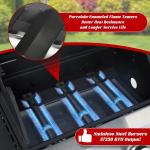 3-Burner Propane Gas Grill with Side Burner