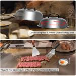 Stainless Steel BBQ Grill Tool Set with Spatula, Tongs, Bottles