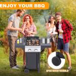 2-Burner Propane Gas BBQ and Pizza Grill