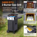 2-Burner Propane Gas BBQ and Pizza Grill