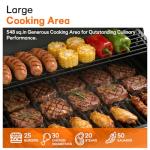 Veralune 4 Burner Gas Grill with Infrared Side Burner