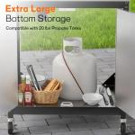 Veralune 4 Burner Gas Grill with Infrared Side Burner