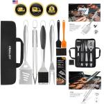 8-Piece Stainless Steel BBQ Grill Tool Set