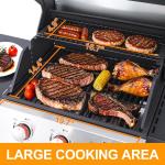 Stainless Steel 3 Burner Propane Gas Grill