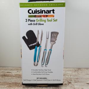 Cuisinart 3-Piece BBQ Tool Set with Grip