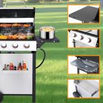Stainless Steel 3 Burner Propane Gas Grill