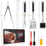 Complete BBQ Tool Set with 4-in-1 Spatula