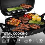 Royal Gourmet Portable Propane Gas Grill with Locks