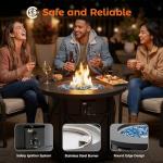 BALI OUTDOORS 30-Inch Propane Fire Pit Table