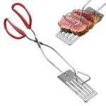 Ergonomic 14.3" Long BBQ Tongs and Spatula