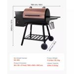 8-in-1 Wood Pellet Grill Smoker for BBQ