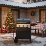 Royal Gourmet 3-Burner Gas Grill with Spice Rack