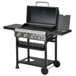 Outsunny 4-Burner Propane Gas Grill with Side Burner