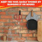 Ergonomic 14.3" Long BBQ Tongs and Spatula