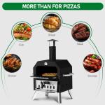 Wood Fired Outdoor Pizza Oven with Removable Stone