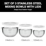 Cuisinart Stainless Steel Mixing Bowls with Lids