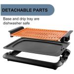 Complete Cuisine Smokeless Indoor Grill with Adjustable Temp