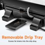 3-in-1 Electric Panini Grill with Non-Stick Plates