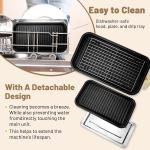 1500W Non-Stick 2-in-1 Electric Indoor Grill