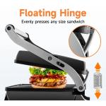 3-in-1 Electric Panini Grill with Non-Stick Plates