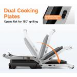 3-in-1 Electric Panini Grill with Non-Stick Plates