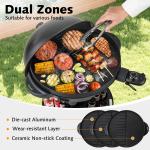 Electric Indoor Outdoor Grill with Non-Stick Plate